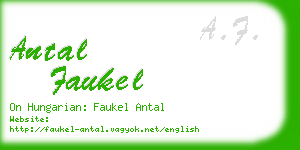 antal faukel business card